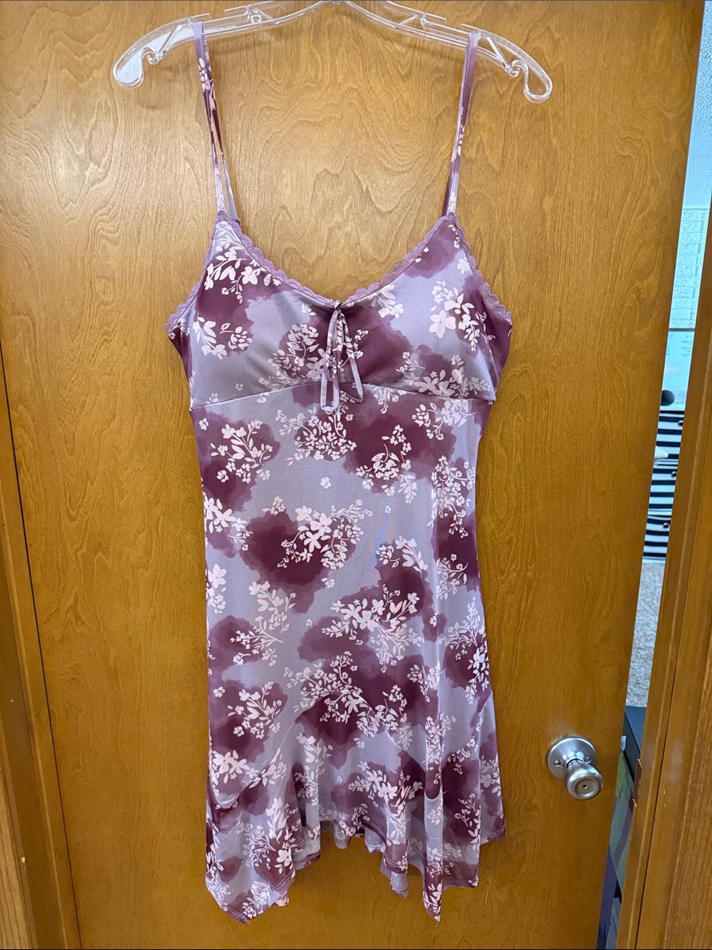 Derek Heart Lavender and Plum Floral Dress